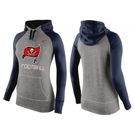 Women's Tampa Bay Buccaneers Performance Hoodie Grey & Dark Blue